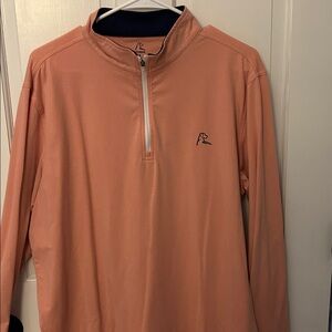 Peach Quarter-Zip Pullover Rhobach